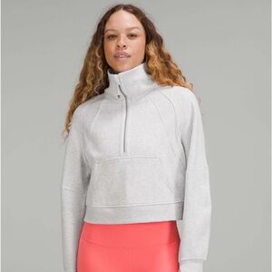 Lululemon Light Gray High-Neck Sweatshirt